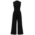 thumbnail image 1 of Mono Enterizo PRETTYGARDEN sin Mangas con Cuello Simulado Negro M, 1 of 8