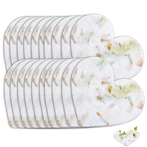 20Pack Heart Greeting Cards, Handmade Plantable Wildflower Paper Card for Party Favors, Wedding Favors,Baby Shower Favor,Graduation Party