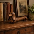 thumbnail image 4 of Dachshund Figurine Vintage Style Dog Statue For Entryway Coffee Table Desk Shelf Home Office Decorative Ornament, 4 of 7