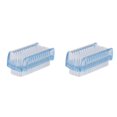 thumbnail image 1 of (Lot de 2) Rinsvye Brosse de Nettoyage pour Ongles Support de Porte-Savon pour Ongles Ventouse Combo Brosse à Récurer Deux Mains Petit Porte-Savon en Silicone Brosses de Récurage Ongles Doux Récurant pour Orteils pour Hommes Femmes Enfants Br pour Ongles, 1 of 8