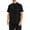 Black Short Sleeve for Men, variant on Men's Short Sleeve Shirt Spread Collar Full Placket Soft Fabric Comfortable Casual Daily Outdoor Wear Black L