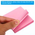 thumbnail image 4 of Unique Bargains 3' x 3' Sticky Notes, Bright Color Self-Stick Note Pads 100 Sheets/Pad, Light Pink, 18 Pack, 4 of 4