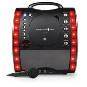 Singing Machine SML343BK Portable Plug and Play CD+G Karaoke System with Microphone and Disco Lights