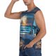 thumbnail image 3 of Fotbe Ocean View Bedroom Men's Camiseta sin Mangas Estampada para Hombres, Playera Casual para Gimnasio, Entrenamiento, Playa-Medium, 3 of 7