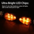 thumbnail image 3 of 4pcs universal mini led motorcycle turn signal lights waterproof 12v for harley kawasaki yamaha suzuki honda, 3 of 4
