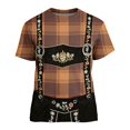 thumbnail image 2 of Mens' Oktoberfest Festival Casual Tee Funny Beer Theme 3D Printed Party Costume Shirt, 2 of 4