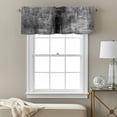 thumbnail image 3 of Black Abstract Valance Curtain Vintage Graffiti Window Valances Rod Pocket Short Curtains Window Treatments for Kitchen Bedroom Bathroom Laundry 56" x 16", 3 of 9