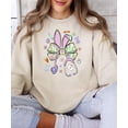 thumbnail image 6 of Easter Nurse Sweatshirt for Women - Cute Bunny Bow Stethoscope Graphic Tee Sand Sweatshirt Adult Medium, 6 of 7