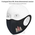 thumbnail image 3 of tredstone Christmas-Themed Cosplay Facial Mask Dustproof Elastic Ear Wearing Face Cover with Filter Type C, 3 of 7