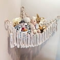 thumbnail image 1 of Stuffed Animal Toy Hammock Macrame with light, Corner Toy Corner Hammock Organizer Display Holder Net for Hanging Stuff Animals, 1 of 7
