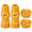 Yellow, variant on SupreGear 2-Pack Cane Tip Replacement Caps, 1 Inch Heavy-Duty Non-Slip Rubber, Black