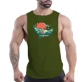 thumbnail image 3 of Camiseta sin mangas de cuello redondo para hombre, informal, para uso diario, fitness, cómoda, transpirable, para uso exterior, moda para las cuatro estaciones, secado rápido, 3 of 5
