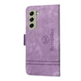 thumbnail image 5 of for Samsung Galaxy S21 FE Flip Case, Slide Card Pocket Premium PU Leather Folio Flip with Design Card Slots Wrist Strap Shockproof Kickstand Magnetic Protective Cover for Samsung S21 FE, Purple, 5 of 15