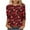 02 Red, variant on Valentines Shirts for Women Trendy 2026 Cute Love Heart Print Tunic Tops Plus Size Casual Spring 3/4 Sleeve Blouses