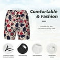 thumbnail image 3 of Logiee Barbeque1 Print Men's Swim Trunk,Quick Dry Board Shorts ,Men's Swim Trunks with Compression Liner, Bathing Suits with Pockets-Medium, 3 of 6