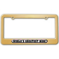 World's Greatest Mom License Plate Frame - No. 1