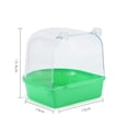 thumbnail image 1 of Removable Bath Box Bathing Basin Bird Cage Accessories Supplies For Small Birds Parrots, 1 of 8