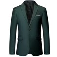 thumbnail image 1 of New Men's Business Blazer Solid Slim Fit Jacket, 1 of 2