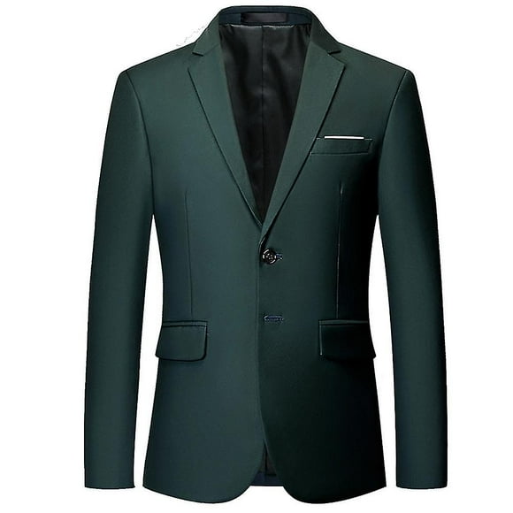 New Men's Business Blazer Solid Slim Fit Jacket