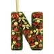thumbnail image 1 of Adornos navideños artesanales decorativos para el árbol, monogramas decorativos acrílicos 2D con gorro de Papá Noel, 26 letras, adornos navideños colgantes para manualidades, decoración navideña para, 1 of 5