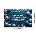 thumbnail image 4 of LUUFILx Thank You Appreciation Banner Backdrop Office Party Decorations Event Ceremonies Hard Work Dedication Party Supplies Employee Recognition Background, 4 of 7
