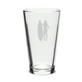 thumbnail image 1 of Surfer Deep Etched 16oz Pub Glass, 1 of 1