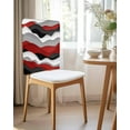 thumbnail image 2 of nqOlkjepod Red Black Ombre Chair Covers Set of 6, Decorative Chair Back Cover, Modern Geometric Moire Abstract Art Dining Room Chair Slipcovers Removable Chair Protectors Covers for Party Banquet, 2 of 7