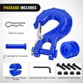 thumbnail image 6 of Nilight Forged Steel Winch Hook 3/8" Grade 70 Safety Latch Winch Cable Hook Stopper & Clevis Slip Hook Sets, Included Allen Wrench,Max 35,000 lbs,Blue, 6 of 9