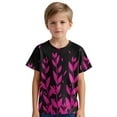 thumbnail image 5 of Frwgonr Girls T-shirts Short Sleeve T Shirts Kids Summer Tops Crewneck Basic Graphic Tees 3T-14, Hot Pink, 5 of 6
