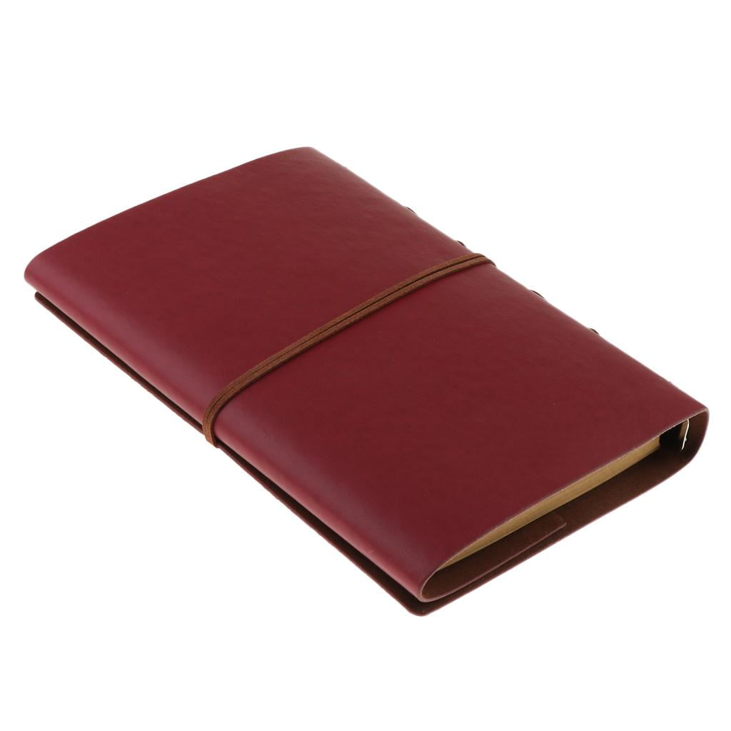 Axioma Retro Leather Cover Loose Leaf Blank Notebook A5 Journal Writing Notebook for Rose