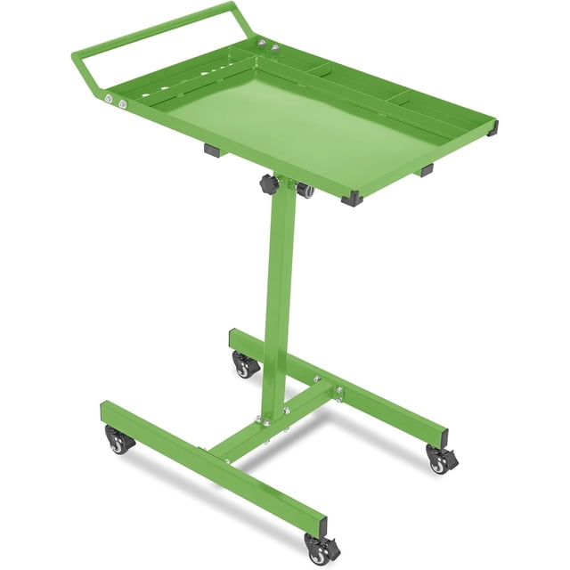 Eastvita Table d'Outils Mobile Roulante Verte (29x20x34 Po) avec Hauteur Réglable Capacité de 300 Lb pour Garage Atelier