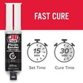 thumbnail image 4 of Jeringa Adhesive J-B Weld Plastic Bonder negra de 25 ml, paquete de 2, 4 of 7