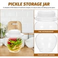 thumbnail image 2 of DINHEAROM Transparent Pickle Jar Modern Style For Family Users 2Pcs 1L, 2 of 8
