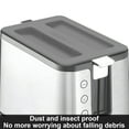 thumbnail image 6 of Toaster Cover, 1 Pcs Silicone 2 Slice Toaster Lid Toaster Appliances Top Cover Bread Maker Dust Cover Sandwich Machine Part Accessories (Gray), 6 of 6
