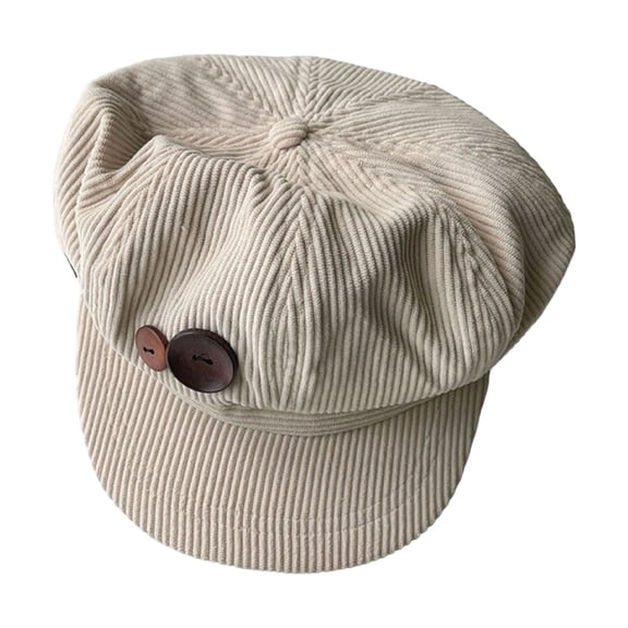 Angala Corduroy Beret Hat Fashion Winter Warm Soft Peaked Boy Cap For Ladies Casual Daily Outfit Soft Stylish Basic Berets