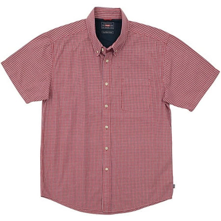 Wrangler - Big Men's Small Check Short Sleeve Shirt