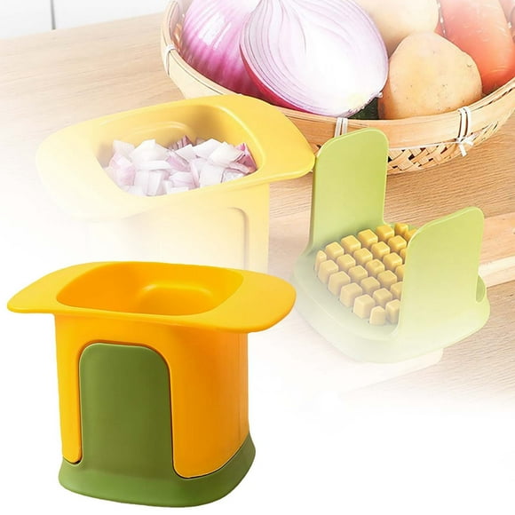 WIFKLSIIPG Handheld French Fry Cutter Manual Potato Cucumber and Vegetable Slicer for Perfectly Cut Fries and Sticks(Green)