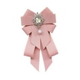thumbnail image 3 of Broche de lazo con lazo para camisa, lazo preatado, elegante broche para corbata de cuello Rosa, 3 of 9