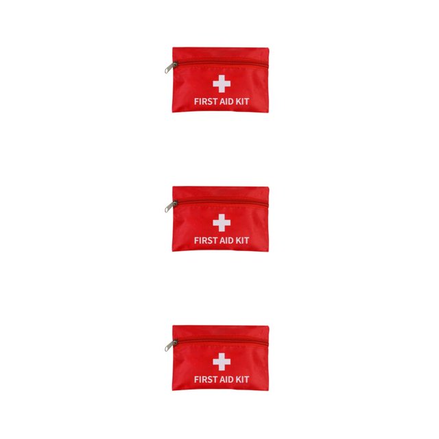 pitrice Emergency Bag Empty Waterproof Portable Prep Pads Pouch with Zipper Rescue Outdoor Traveling Survival Carrying Package 3Set