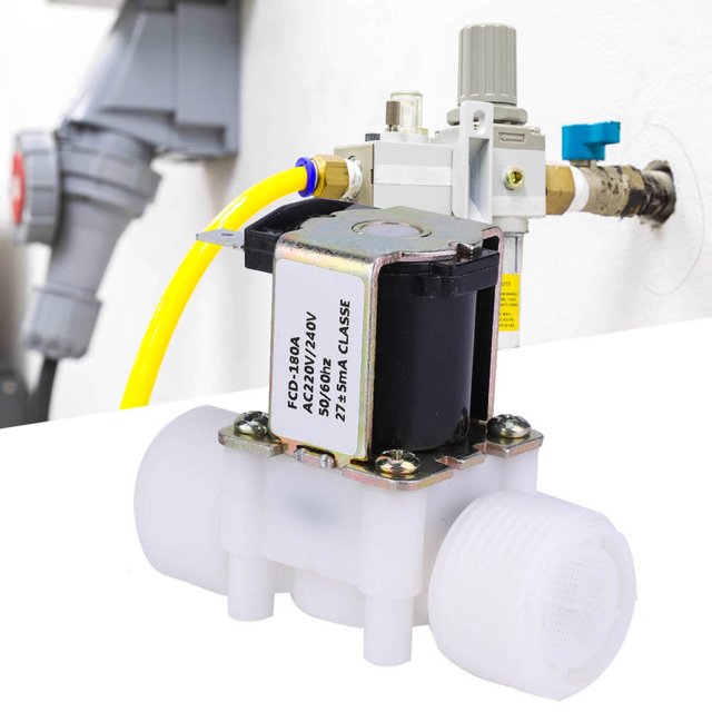 G3/4 Class E NC Solenoid Valve, Solenoid Valve, For Water Inlet Control Sensitive Switching 0-40°C Short-Term Quota System AC220-240V