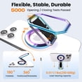 thumbnail image 4 of Soporte magnético para teléfono MagSafe 4 en 1 (el más nuevo de 2025) con correa para los dedos, soporte de anillo extraíble para iPhone 16 Pro Max 15 14 13 12, arcoíris, 4 of 8