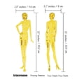 thumbnail image 2 of Traceease Female Human Figure Template Stencils Fashion Designers Drafting Tools, 2 Piece ( Front & Back), 2 of 4
