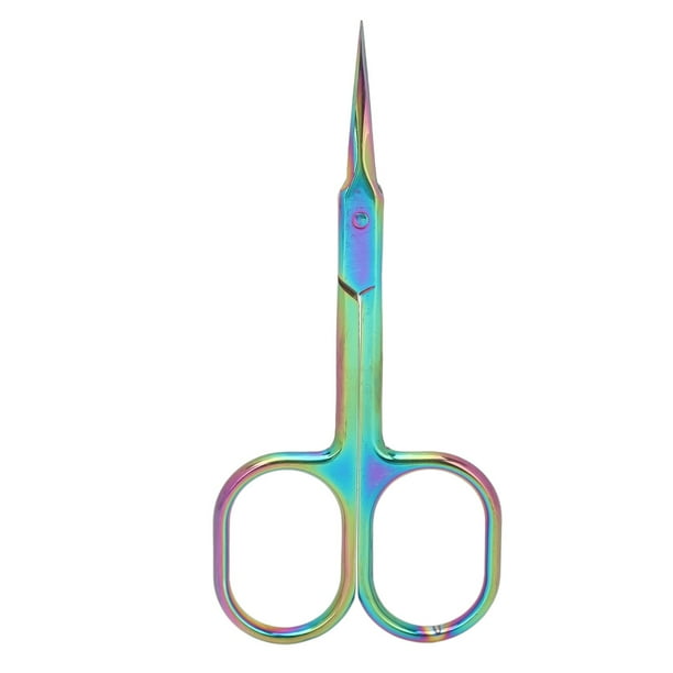 Tijeras de manicura con punta puntiaguda, tijeras para cutículas, punta puntiaguda, tijeras para cutículas extrafinas, tijeras para cutículas de manicura, funcionamiento suave