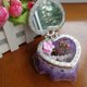 thumbnail image 1 of Women Girls Make Up Mirror Portable Travel Organizer Cosmetic Organizer Jewelries Case Jewelry Storage Box Heart Shape, 1 of 5