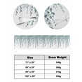 thumbnail image 3 of Bed Runner Scarf Cal King Size, Teal Green Eucalyptus Leaves Stain Bed Runners & Scarves for Foot of Beds, Spring Plants Leaves Country Decorative Bedding Runner Scarf for Hotel 102 x20 Inch, 3 of 6