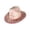 Pink #01, variant on Unisex Milk Print Western Cowboy Hat Double-Sided Plush Winter Beanie Outdoor Cap Wide Brim Adjustable Strap for Holiday Parties and Cold Weather Wear Black One Size