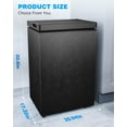 thumbnail image 7 of Crzoe 2.8 Cu.Ft Chest Freezer with Removable Basket and Bottom Defrost Water Drain Top Open Door Freestanding, Mini Freezer, Deep Freezer with Adjustable 7 Thermostat for Apartment/Home,Black, 7 of 7