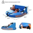 thumbnail image 5 of VEIKOUS Towable Tube for Boating, 3-Person Inflatable Rider Deck for Water Sports, Boating, Waterskiing, Blue, 5 of 15