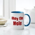 thumbnail image 4 of CafePress - Obey The Mole Mug - 11 oz Ceramic Mug - Novelty Coffee Tea Cup, 4 of 4