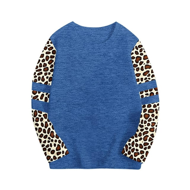 COM1950s Chemises pour Filles, Haut à Manches Longues Col Rond Taille Moyenne Chandail de Base pour Enfants